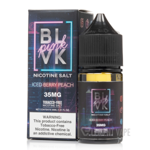ICED Berry PEACH SALT - BLVK Pink Series - BLVK - 30mL