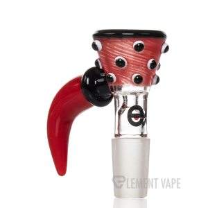 Cheech Glass 14mm Polka Dot With Horn Bowl Slide