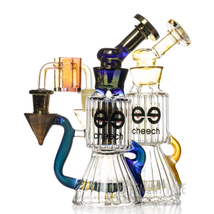 Cheech Glass Diamond Tube Recycler Dab Rig