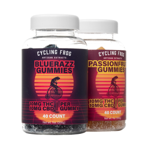 Cycling Frog 10mg THC + 10mg CBD Gummies 400mg