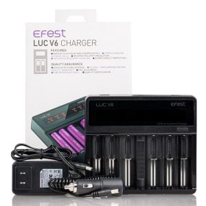 Efest LUC V6 6-Bay LCD Universal Charger