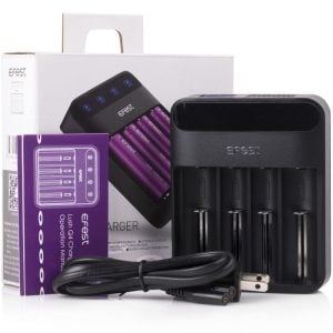 Efest LUSH Q4 4-Bay Intelligent LED Battery Charger