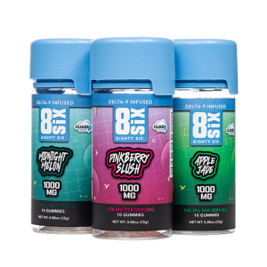 Eighty Six Delta 9 Cloud9 Series Gummies 1000mg