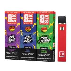 Eighty Six Live Rosin Blend OMG Series Disposable 2G