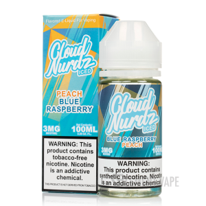 ICED Peach Blue Raspberry - Cloud Nurdz - 100mL