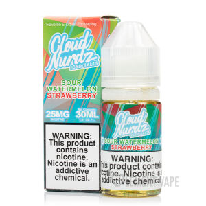 ICE Sour Watermelon Strawberry - Cloud Nurdz Salts - 30mL