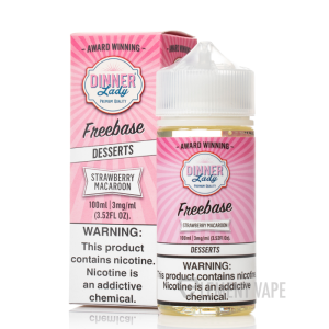 Strawberry Macaroon - Vape Dinner Lady E-Liquid - 100mL