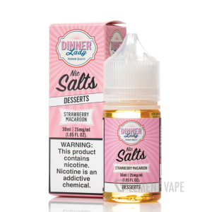 Strawberry Macaroon SALTS - Vape Dinner Lady E-Liquid - 30mL