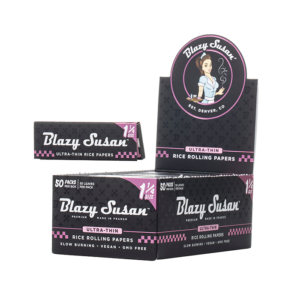 Blazy Susan 1-1/4" Rice Rolling Papers - 2500ct Box