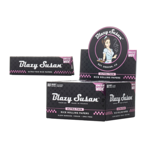 Blazy Susan King Size Wide Rice Rolling Papers - 1600ct Box