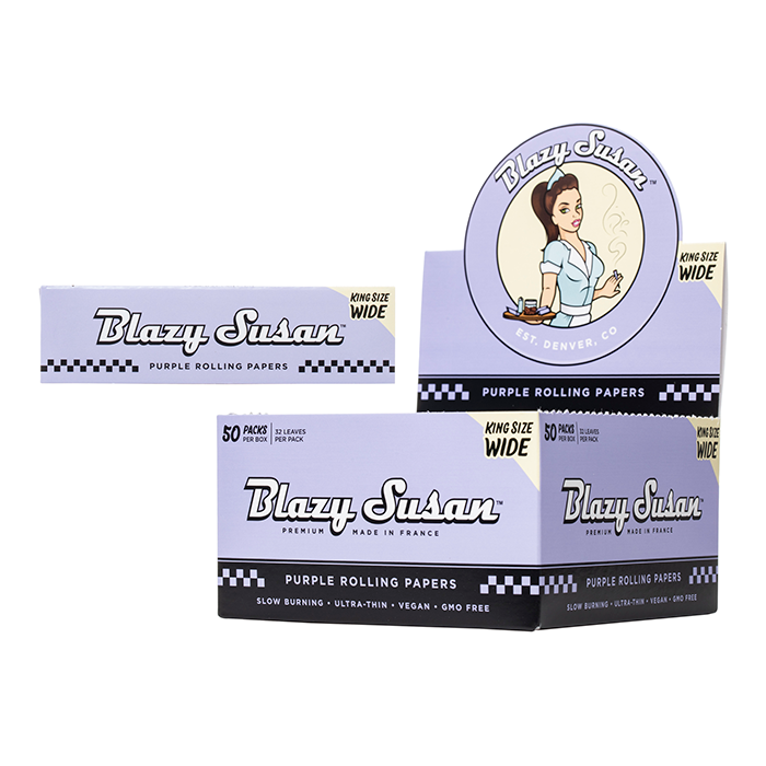 Blazy Susan King Size Wide Rolling Papers - 1600ct Box