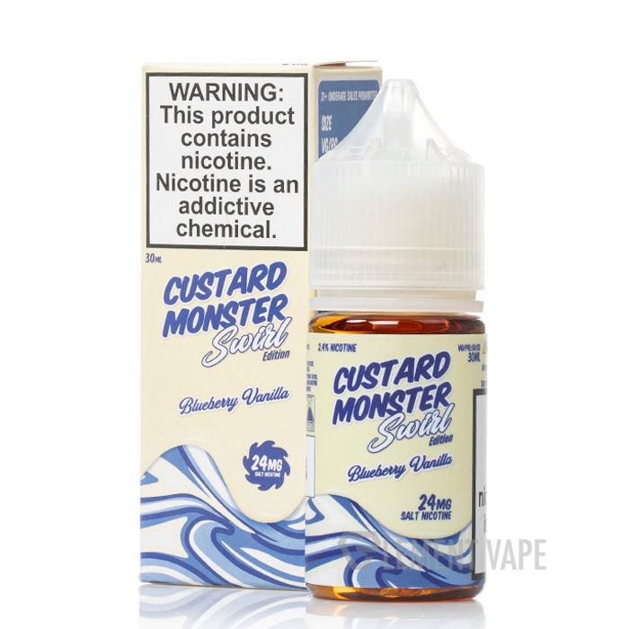 Blueberry Vanilla - Swirl Edition - Custard Monster Salts - 30mL