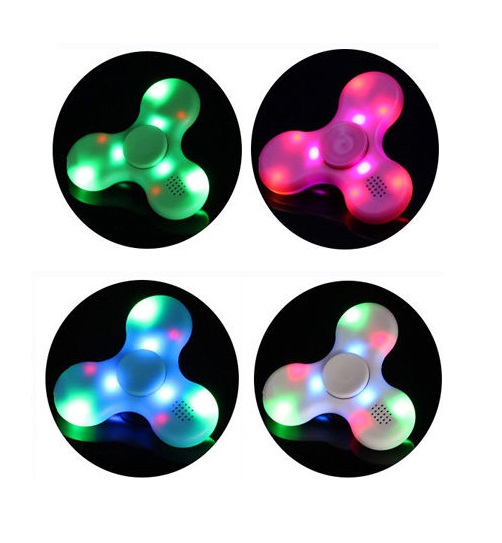 Bluetooth Speaker LED Fidget Tri-Spinner