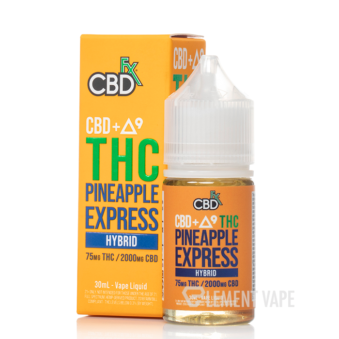 CBDFX CBD + Delta 9 THC Vape Juice - Pineapple Express - Hybrid