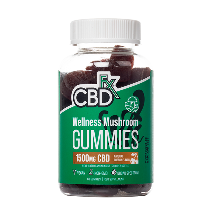 CBDFx Wellness Mushroom CBD Gummies 1500mg
