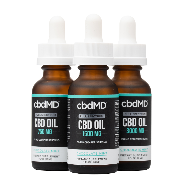 CBDMD - Full Spectrum CBD Oil Tincture - Chocolate Mint