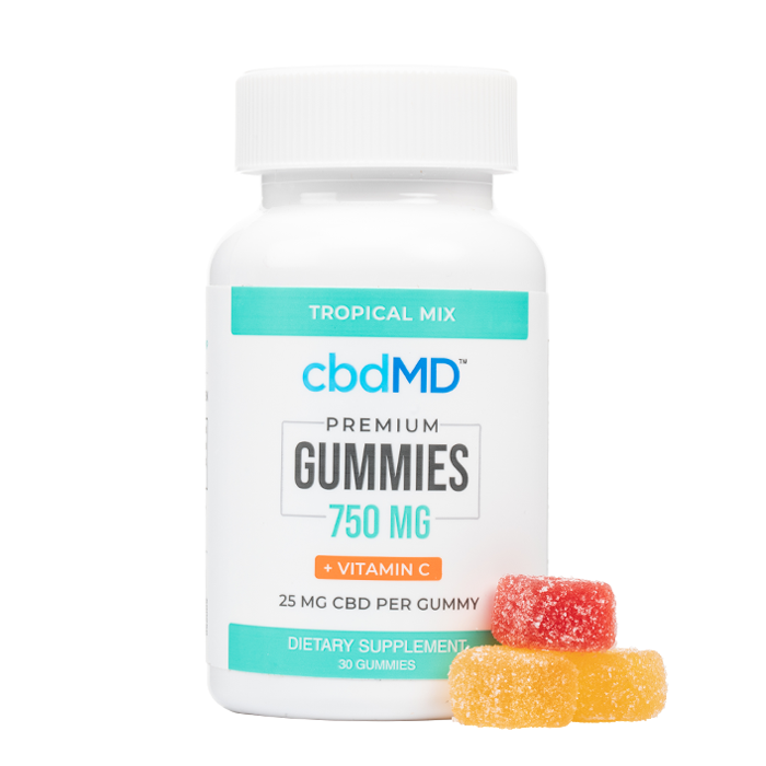 CBDMD - CBD Tropical Gummies + Vitamin C