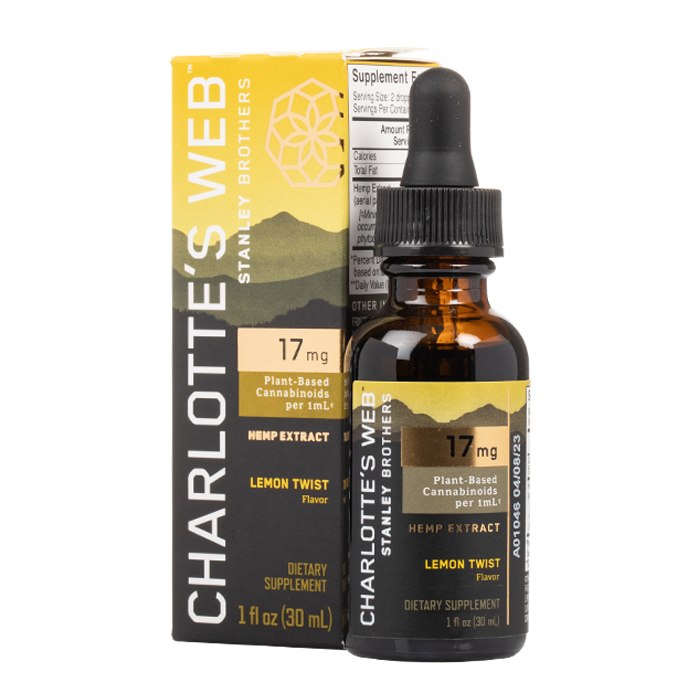 Charlotte's Web - CBD Tincture 17mg CBD/ML - Lemon Twist