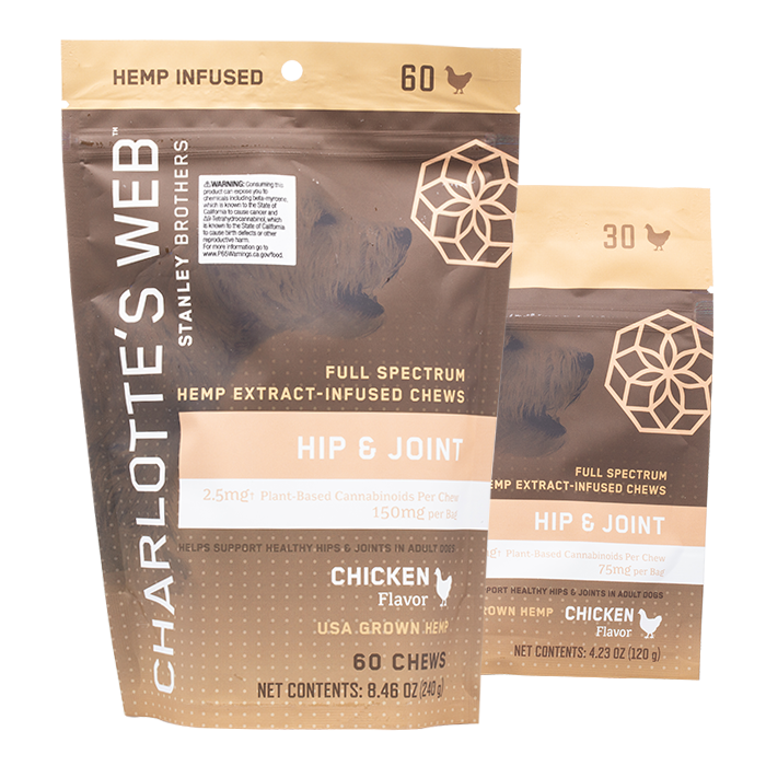Charlotte's Web - Hip and Joint Chews for Dogs - Chicken