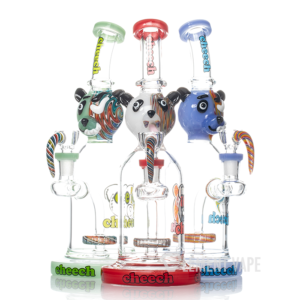 Cheech Glass 10" Trippy Panda Time Water Pipe