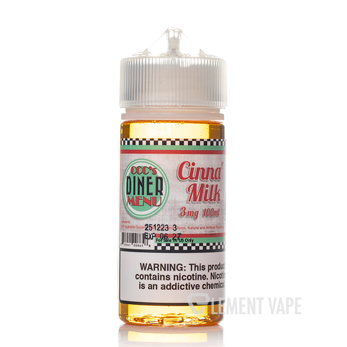 Cinna Milk - CCCs Diner Menu - 100mL