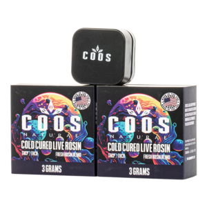 Coos Natural THCA Cold Cured Live Rosin Concentrate 3G