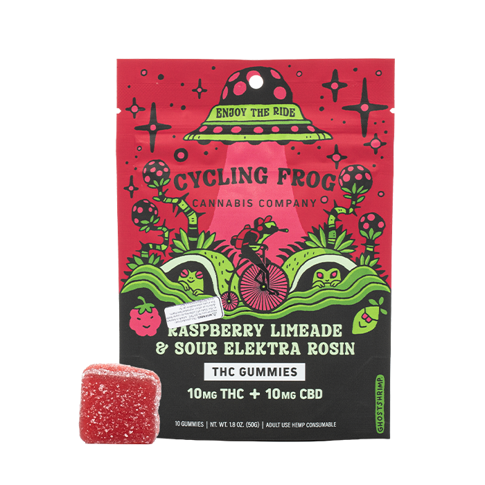Cycling Frog Sour Elektra Rosin Gummies 10mg