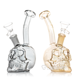 Death Row 5.5" Metallic Skull Waterpipe