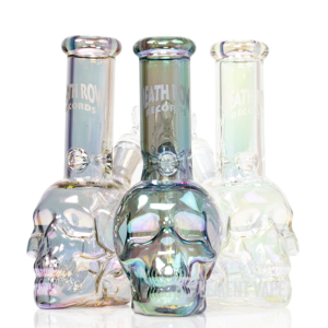 DEATH ROW 8" Skull Water Pipe