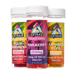 Delta Extrax Delta 9 Live Resin Gummies 250mg