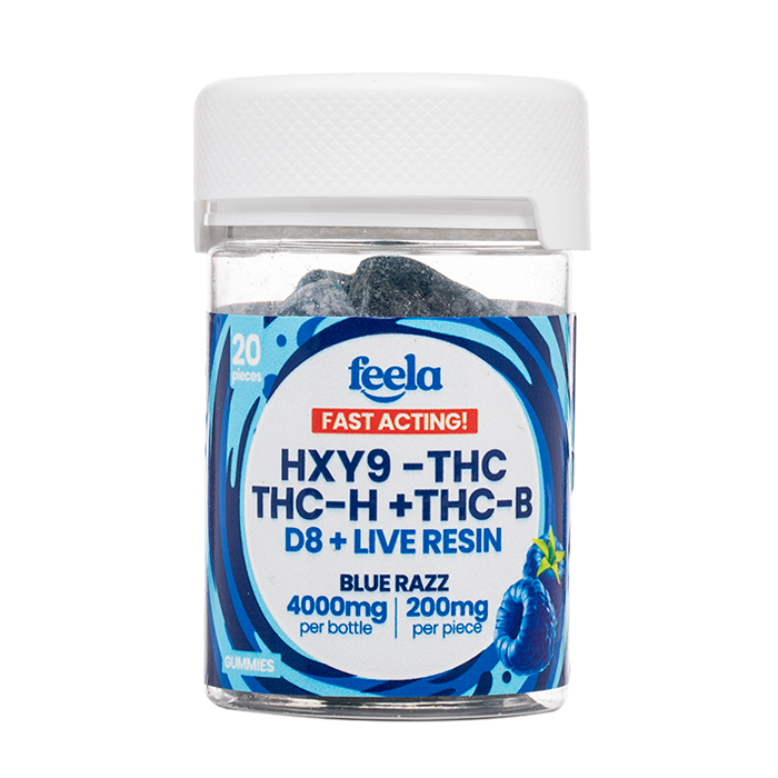 Feela HXY9 + THC-H + THC-B + Delta-8 Live Resin Gummies 4000mg