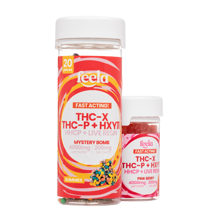 Feela THC-X + THC-P + HXY11 + HHC-P Live Resin Gummies 4000mg