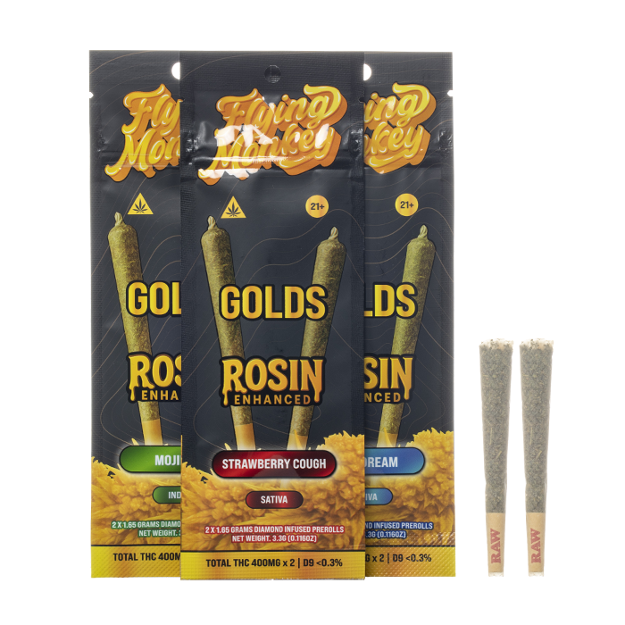 Flying Monkey Golds Rosin Enhanced Prerolls 3.3G