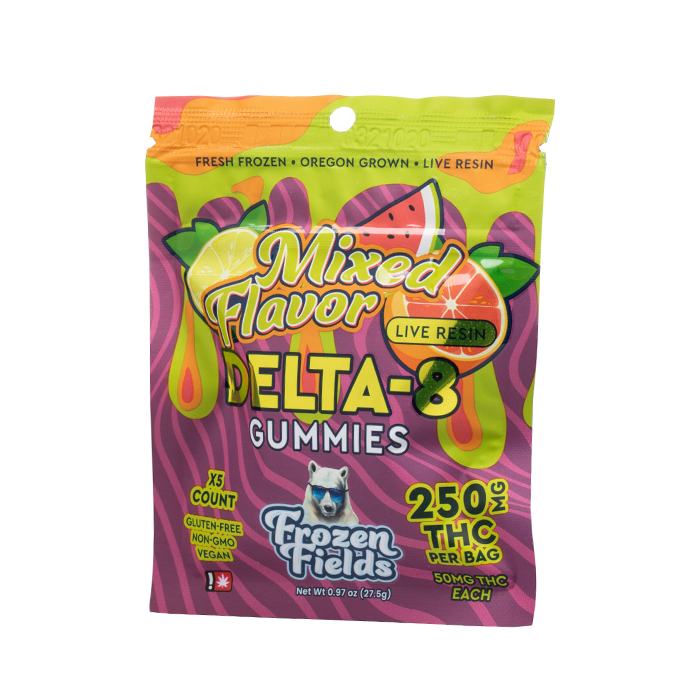 Frozen Fields Delta-8 Live Resin Gummies 250mg