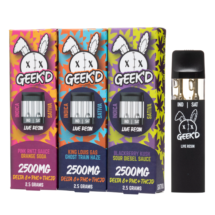 Geekd Extracts Delta-8 + PHC + THC-JD Disposable 2.5G