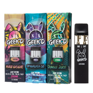 Geekd Extracts Delta-8 + PHC + THC-JD + THC-P Live Resin Disposable 2.5G