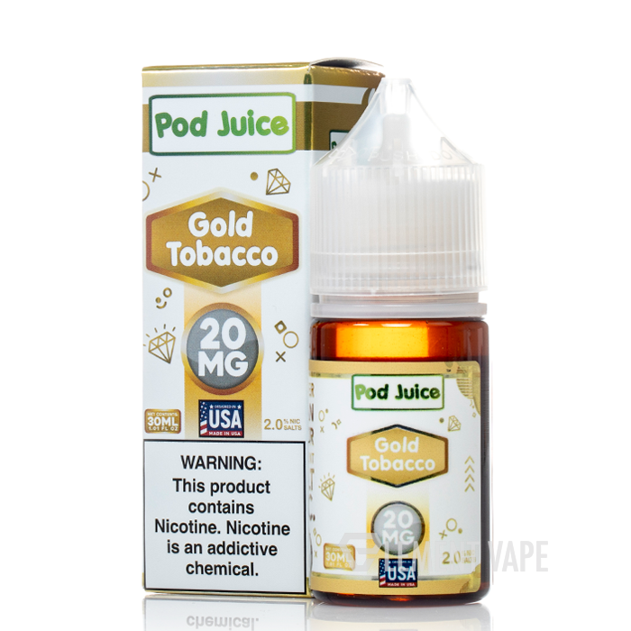 Gold Tobacco - Pod Juice Salts - 30mL