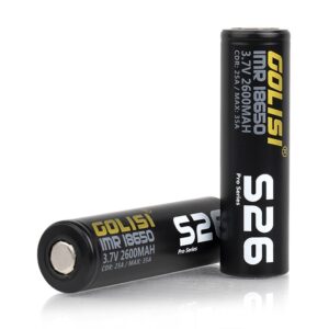 Golisi S26 18650 2600mAh 25A IMR Battery