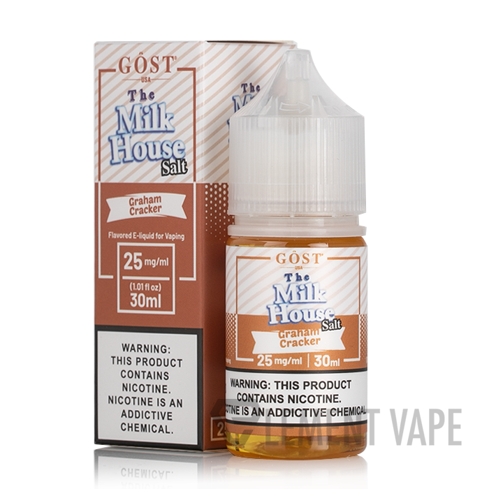 Graham Cracker SALTS - The Milk House - GOST Vapor - 30mL
