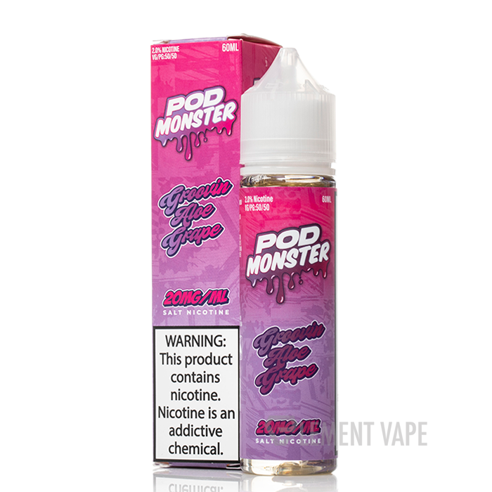 Groovin Aloe Grape - Pod Monster Salts - 60mL