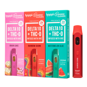 Happi x Strange Clouds Delta-10 + THC-O Disposable 2G