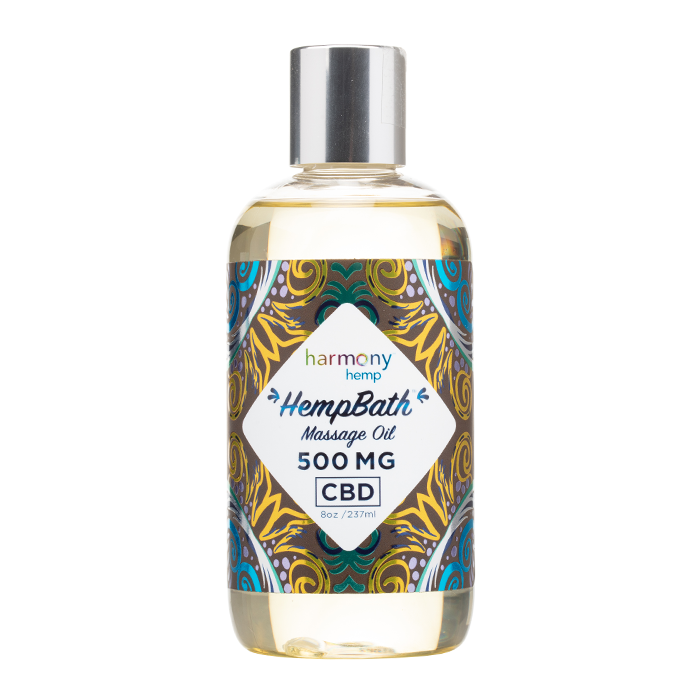 Harmony Hemp 500mg CBD Unscented Massage Body Oil