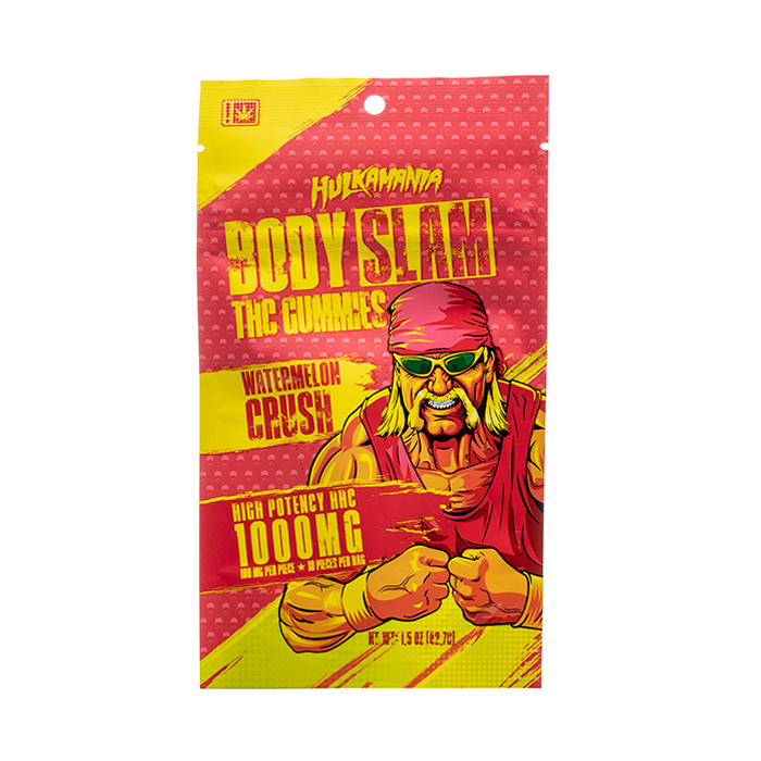 Hulk Hogan Body Slam HHC Gummies 1000mg