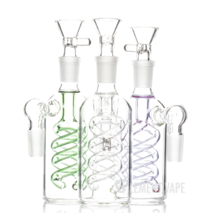 Human Grade 14mm The Spiral Ash Catcher - 90 Degree