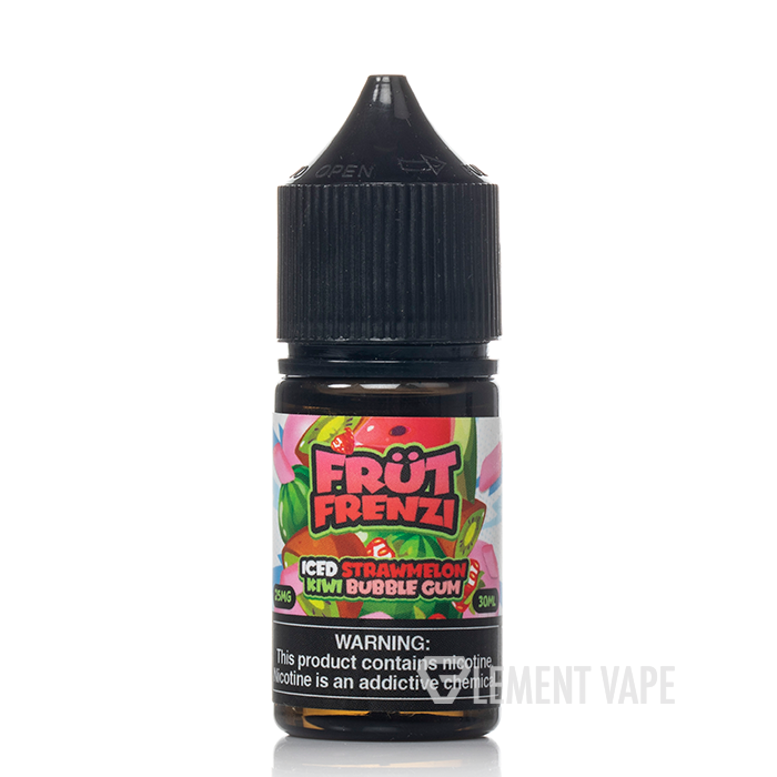 ICED Strawmelon Kiwi Bubblegum - Frut Frenzi Salts - 30mL