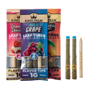 King Palm Leaf Tubes Mini Rolls 2PK