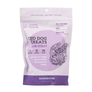 Lazarus Naturals Mushroom and Vitality CBD Dog Treats
