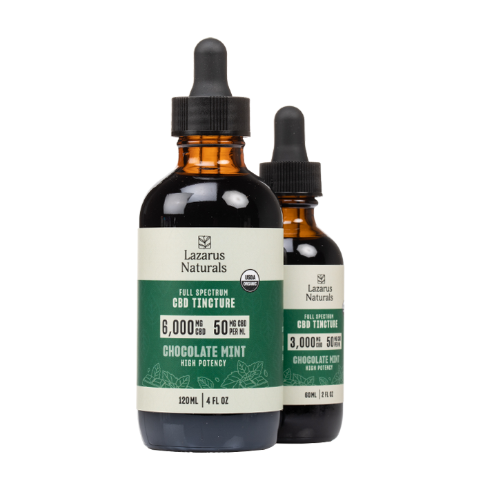 Lazarus Naturals - Full Spectrum High Potency CBD Tincture - Chocolate Mint
