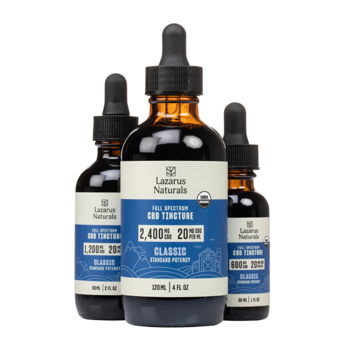 Lazarus Naturals - Full Spectrum Standard Potency CBD Tincture - Classic