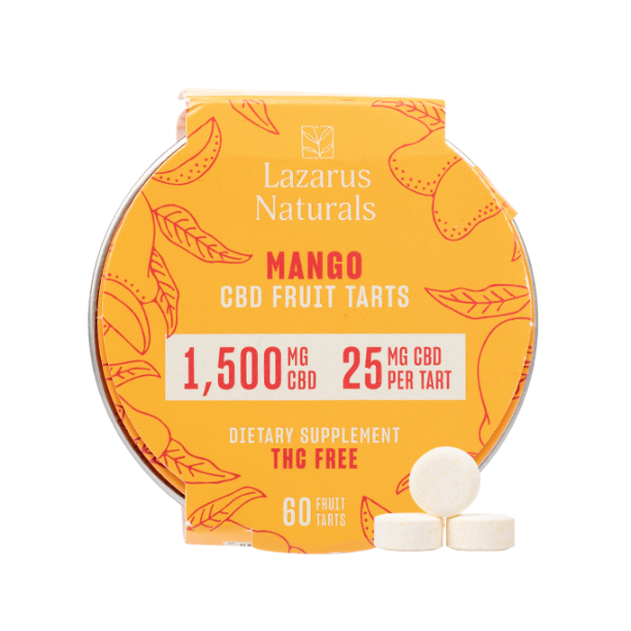 Lazarus Naturals - CBD Fruit Tarts - Mango